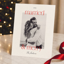 Casados e Alegres Foto de Natal com Orçamento Prép
