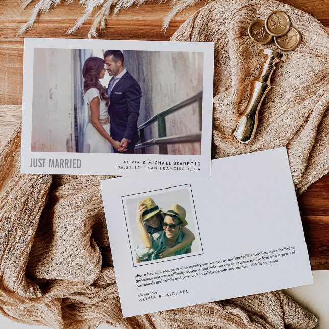 Casados Modernos | Anúncio de Casamento (Criador carregado)