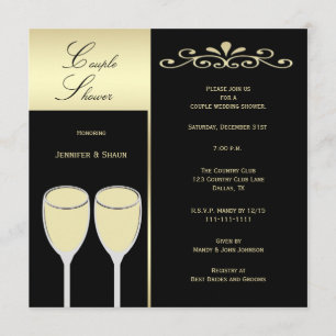 Casais Convites para Chás de casamento
