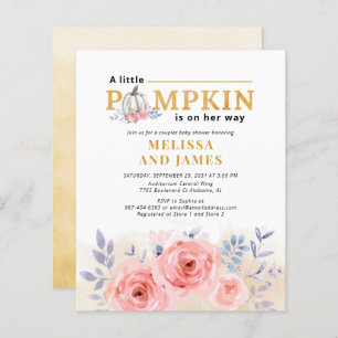 Casais de Abóbora de Orçamento Chá de fraldas Lilá