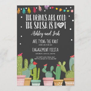 Casais de Chá de panela de Convite para Noivado F