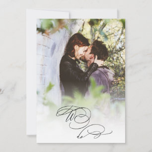 *~* Casais FOTO DIY RSVP + Convite de Casamento QR