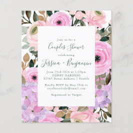 Casais Lilac Cor-de-Rosa Floral Chá