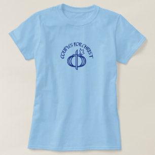 Casais para o t-shirt das mulheres do cristo