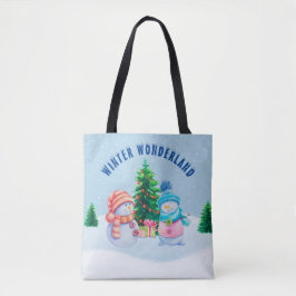 Casal Bolsa de Snowman Wonderland