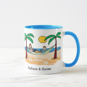 Casal da lua de mel - caneca personalizada dos