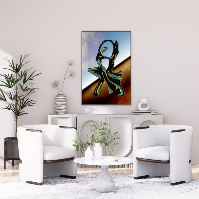 Casal dançando à noite poster (Criador carregado)