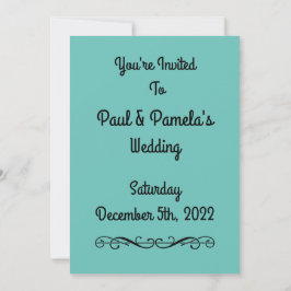Casal de Convite de Casamento com Personalização S