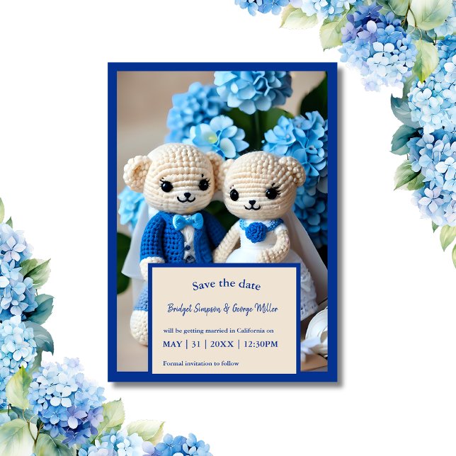 casal de crochê de casamento romântico seguro do c (Criador carregado)