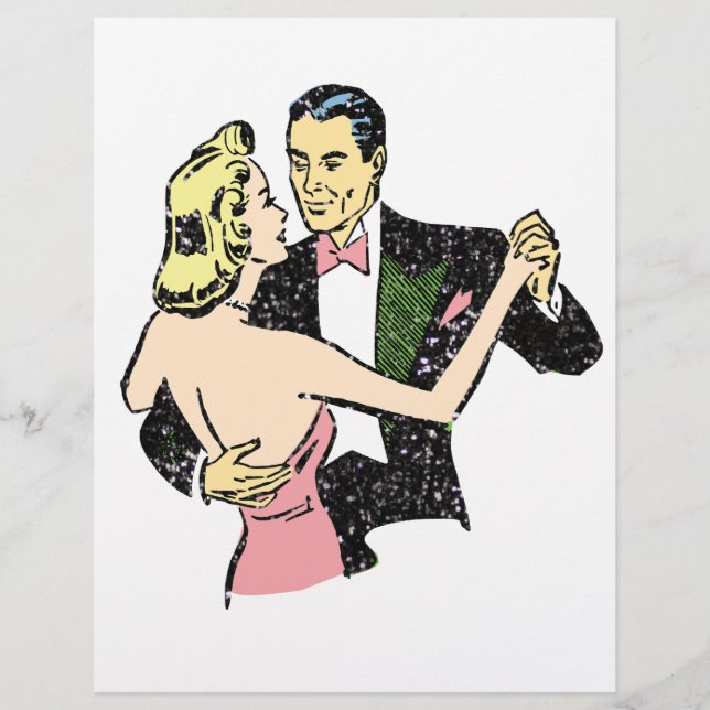 casal de dança de vintage (Frente)