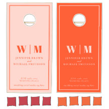 Casal de Noiva Formal Simples Laranja Rosa