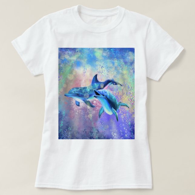 Casal Dolphin T-Shirt Happy Family (Frente do Design)