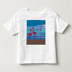 Casal Flamingo rosa no Sunset Toddler T-Shirt