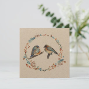 Casal Floral Wreath Oriental Bluebird