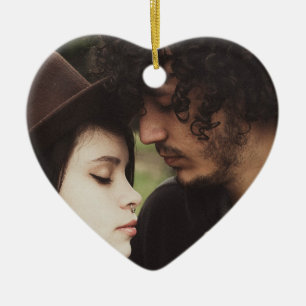 Casal Foto de Natal Manutenção do Ornamento de Fot