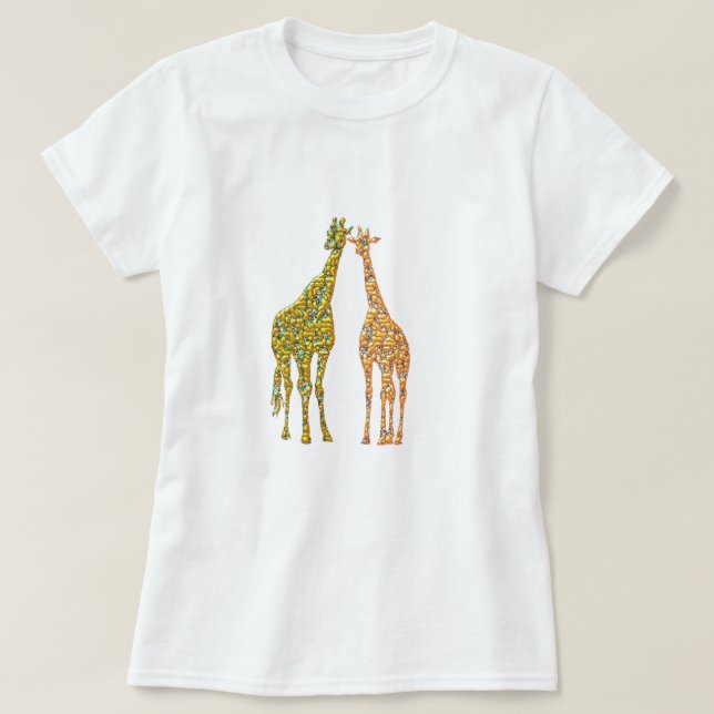 Casal Giraffe T-Shirt (Frente do Design)