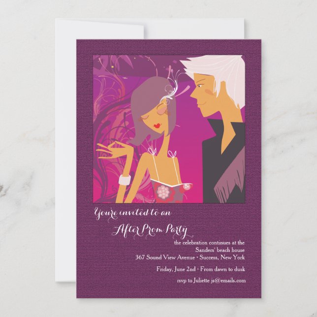 Casal Jovem Após Convite Ao Baile de formatura (Frente)