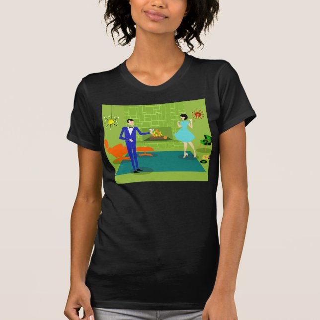 Casal Moderno Meio século T-Shirt (Frente)