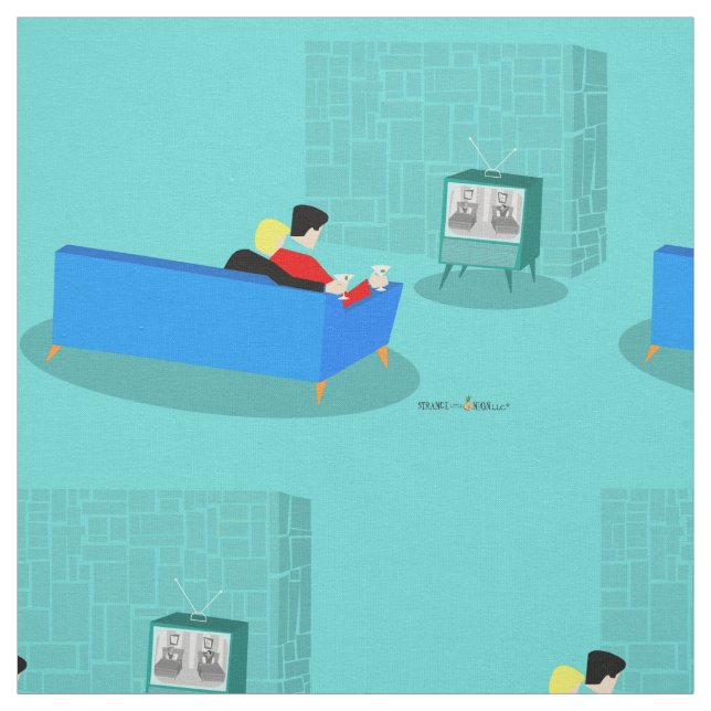 Casal retroGay assistindo ao Tecido de TV (Modelo)