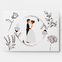 Casal Romântico Casando-se
