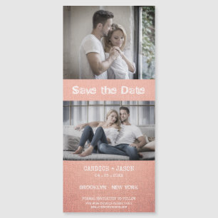 Casal Romântico de textura têxtil de coral