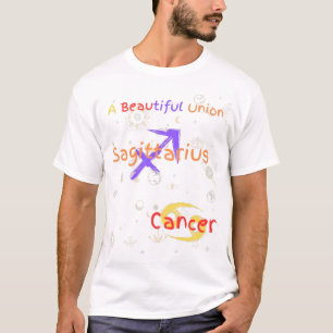 Casal Sagitário do Cancer Zodiac T-Shirt
