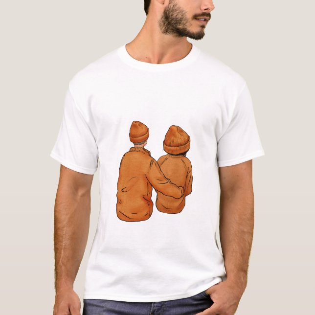Casal T-Shirt de outono (Frente)