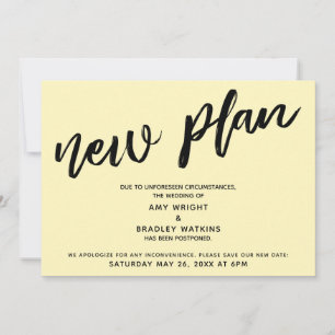 Casamento Adiado Novo Plano Anúncio Amarelo