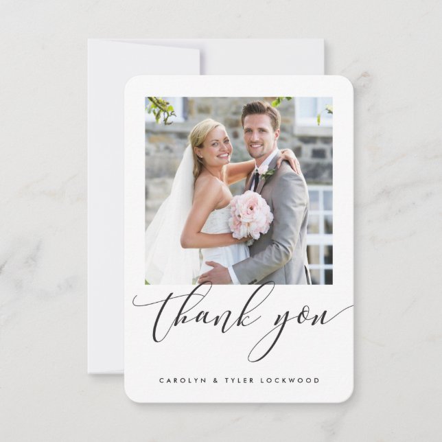 CASAMENTO AGRADECIMENTO caligrafia moderna script  (Frente)