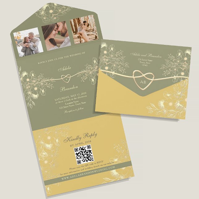Casamento Amarelo e Verde Sálvia (Criador carregado)