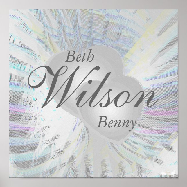 Casamento Angelic Wings PearHearts Poster (Frente)