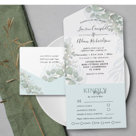 Casamento Aquarela com Verdejante Eucalipto Rústic