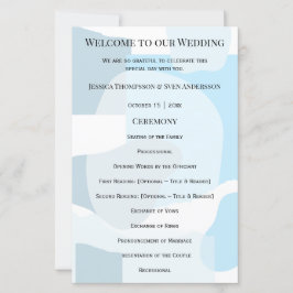 Casamento Artístico Minimalista Azul-Abstrato Mode