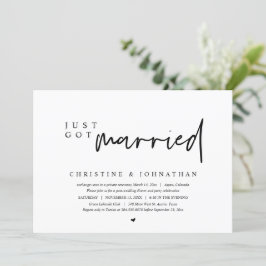 Casamento às Pressas, Convite de Recém-Casados