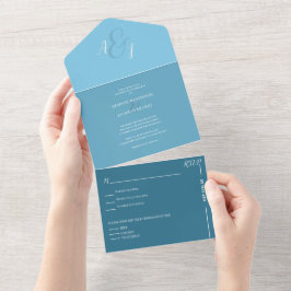 Casamento Azul Céu Chic