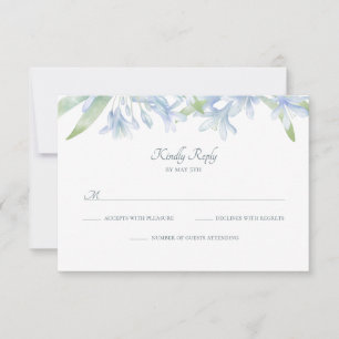 Casamento azul da aguarela dos lírios