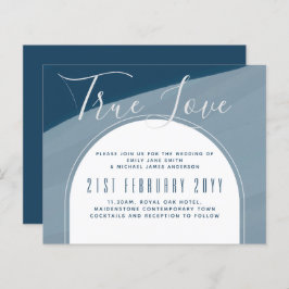 Casamento Azul De Peacock No Oceano de Vidro Moder