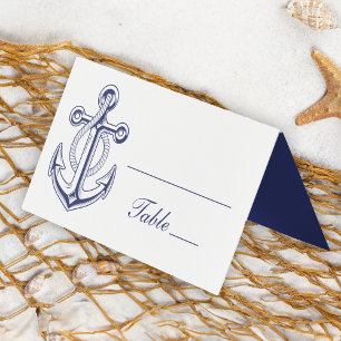 Casamento Azul do Marinho do Oceano Ancorador Náut