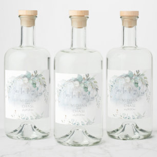 Casamento  Azul empoeirado sobre a lua apaixonada