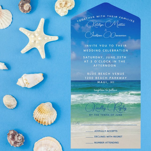 Casamento Azul Tropical Beach, Foto Chic Waves Oce (Criador carregado)