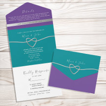 Casamento Azul-Verde e Roxo