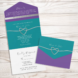 Casamento Azul-Verde e Roxo
