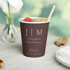 Casamento Bebida Simples Mínimo Marrom Chocolate