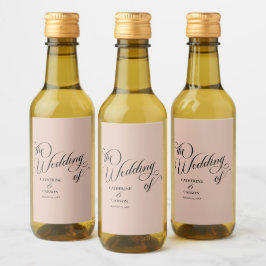 Casamento Bege Caligrafia Moderna