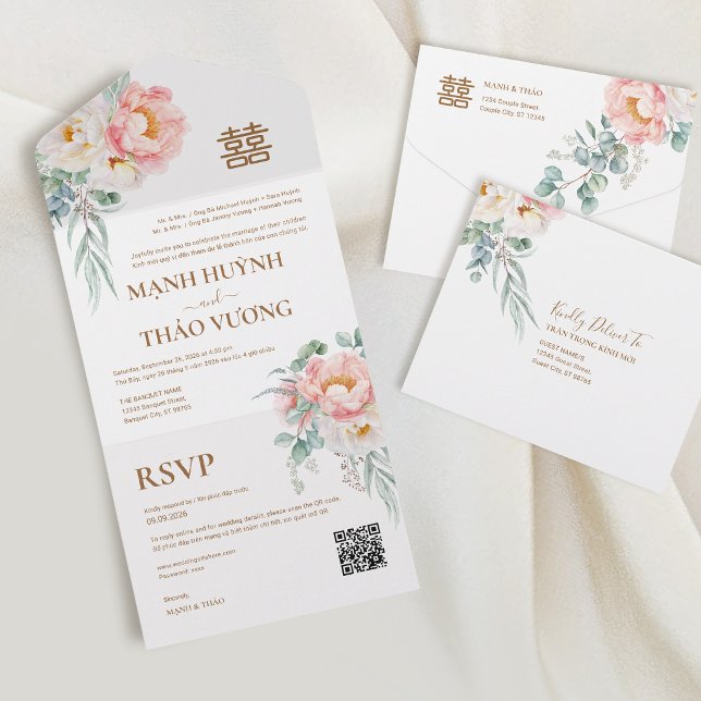 Casamento Bilingue Peônias Vietnamitas (Criador carregado)