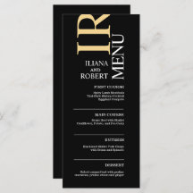 Casamento Black Modern - Menu