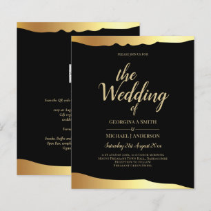 Casamento Black Tie Folha Dourada Elegante Evento