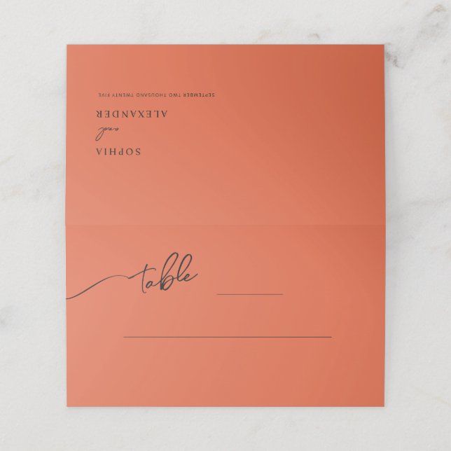 Casamento Boho-chic Cartões de Escorto (Exterior/Desdobrado)