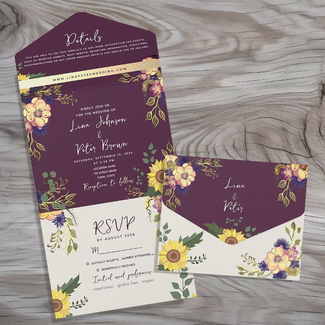 Casamento Boho Chic com Floral Roxa (Criador carregado)