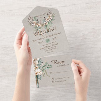 Casamento Boho Chifre de Algodão